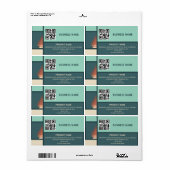 Minimalistischer Feiertagsfarbblock qr Code (Vorne)