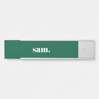 Minimalistischer fetter benutzerdefinierter Text g Türschild