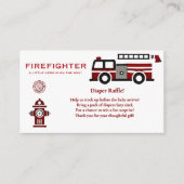 Minimalistischer Feuerwehrmann "Little Hero" Kinde Begleitkarte (Vorderseite)