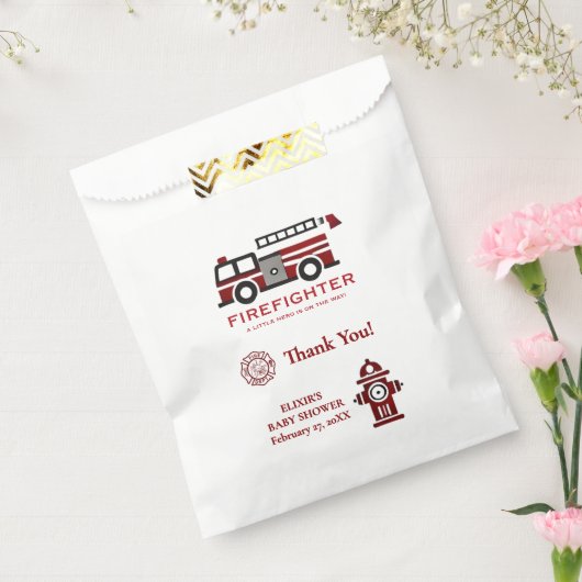 Minimalistischer Feuerwehrmann "Little Hero" Kinde Geschenktütchen (Versiegelt)