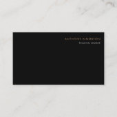 Minimalistischer Finanzberater für Schwarz und Bra Visitenkarte (Vorderseite)