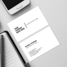 Minimalistischer Firmenname in White