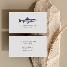 Minimalistischer Fischereiführer Visitenkarte