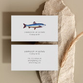 Minimalistischer Fischereiführer Visitenkarte