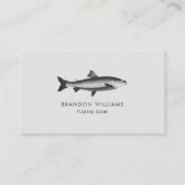 Minimalistischer Fischereiführer Visitenkarte (Vorderseite)