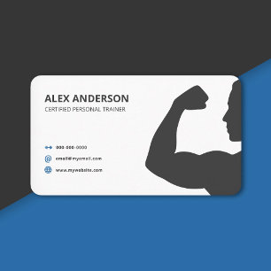 Minimalistischer Fitness-Personaltrainer  Visitenkarte