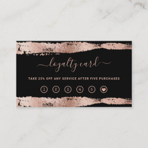 Minimalistischer Flair   Blush Wasserfarbe und Scr Treuekarte