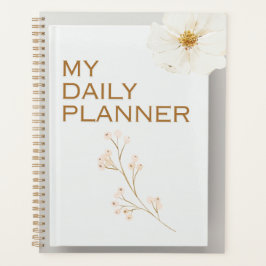 Minimalistischer Floral "Mein Tagesplaner" | Elega Planer