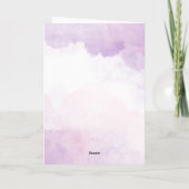 Minimalistischer floraler Glückwunsch zum Geburtst Karte (Rückseite)