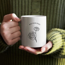 Minimalistischer floraler naturinspirierter einfac