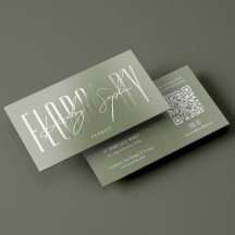 Minimalistischer Florist Floral Künstler Sage