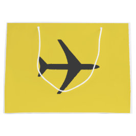 Minimalistischer Flugzeug-Flugverkehr Große Geschenktüte