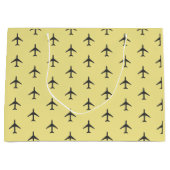 Minimalistischer Flugzeug-Flugverkehr Große Geschenktüte (Vorderseite)