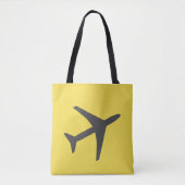 Minimalistischer Flugzeug-Flugverkehr Tasche (Vorderseite)