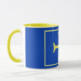Minimalistischer Flugzeug-Flugverkehr Tasse