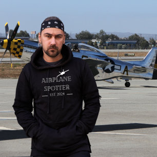 Minimalistischer Flugzeugpotter, Personalisierter, Hoodie