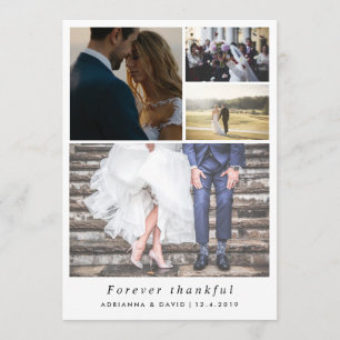 Minimalistischer Forever-dankbare Dankeskarte