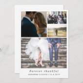 Minimalistischer Forever-dankbare Dankeskarte (Vorne/Hinten)