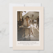 Minimalistischer Foto-Abschluss für Blush Overlay Ankündigung (Vorderseite)