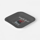 Minimalistischer Foto Abschluss | Grau Pappteller (Gewinkelt)