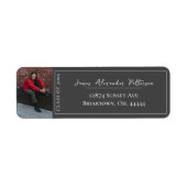 Minimalistischer Foto Abschluss | Graue Adresse (Vorne)