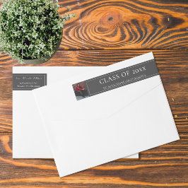 Minimalistischer Foto Abschluss | Graue Adresse