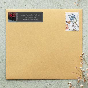 Minimalistischer Foto Abschluss   Graue Adresse