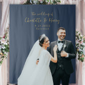 Minimalistischer Foto für Hochzeitsfeiern Wandteppich