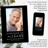 Minimalistischer Foto-Gedenkdienst Programm