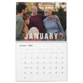 Minimalistischer Foto Kalender (Jan 2027)
