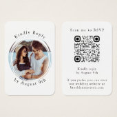 Minimalistischer Foto QR-Code Prüfen Sie mich auf  (Vorne & Hinten)