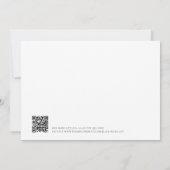Minimalistischer Foto QR-Code Save the Date Kalend Einladung (Rückseite)