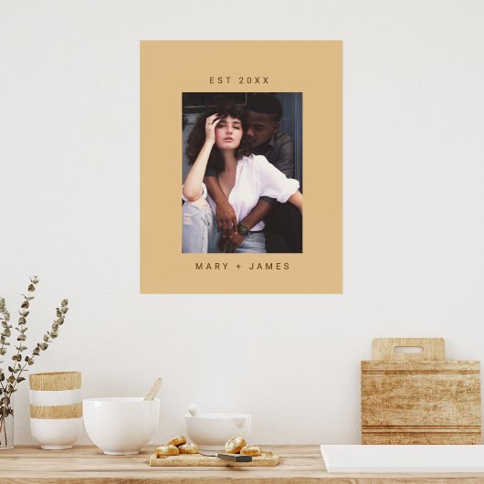 Minimalistischer Foto-Text von Camel Poster (Küche)