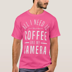 Minimalistischer Fotograf Coffee Lover T-Shirt