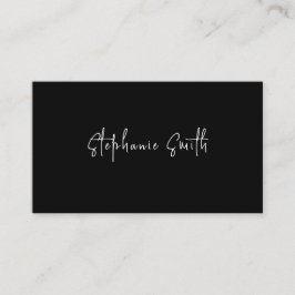 Minimalistischer Fotograf Moderne Schwarz/Weiß Visitenkarte