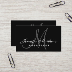 Minimalistischer Fotograf Visitenkarte