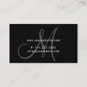 Minimalistischer Fotograf Visitenkarte (Rückseite)