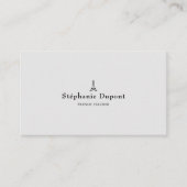 Minimalistischer Französischlehrer Visitenkarte (Vorderseite)