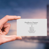 Minimalistischer Französischlehrer Visitenkarte