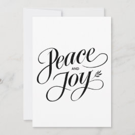 Minimalistischer Frieden und Freude Moderne, nicht Feiertagskarte