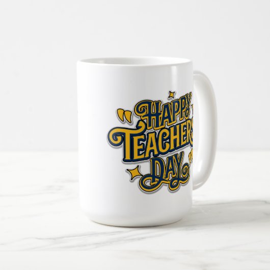 Minimalistischer fröhlicher Inspirier Guide Bold A Kaffeetasse (VorderseiteRechts)