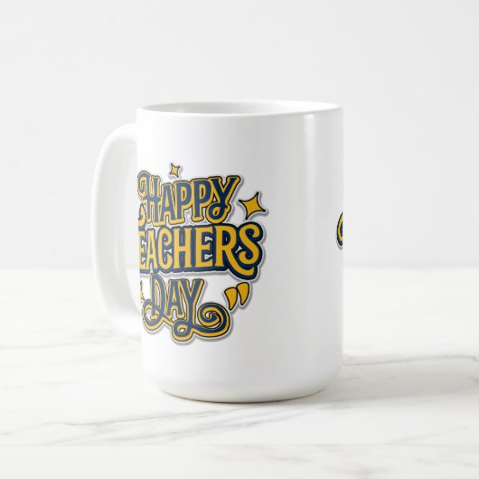 Minimalistischer fröhlicher Inspirier Guide Bold A Kaffeetasse (Vorderseite Links)