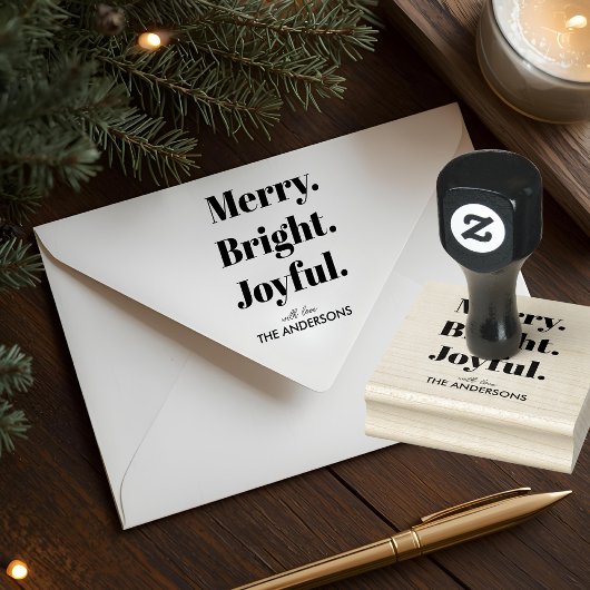 Minimalistischer Frohsinn Gummistempel