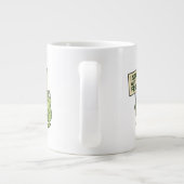 Minimalistischer Frosch-Support-Becher Jumbo-Tasse (Rückseite)