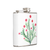 Minimalistischer Frühling Blütenflora Hübsche Wass Flachmann (Rechts)