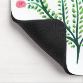 Minimalistischer Frühling Blütenflora Hübsche Wass Mousepad (Ecke)
