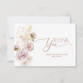 Minimalistischer Garten Blumenbridell Dankeschön K Karte (Vorderseite)