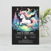 Minimalistischer Geburtstag Einladung (Stehend Vorderseite)