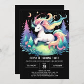 Minimalistischer Geburtstag Einladung (Vorne/Hinten)