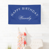 Minimalistischer Geburtstag Royalblau Banner (Insitu)